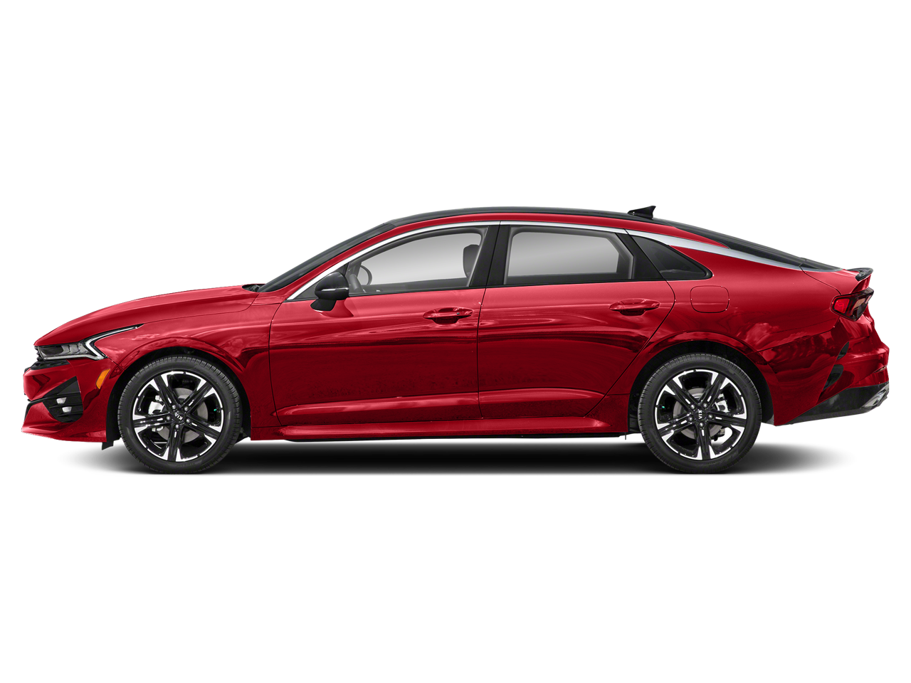 2021 Kia K5 — rear three-quarter view