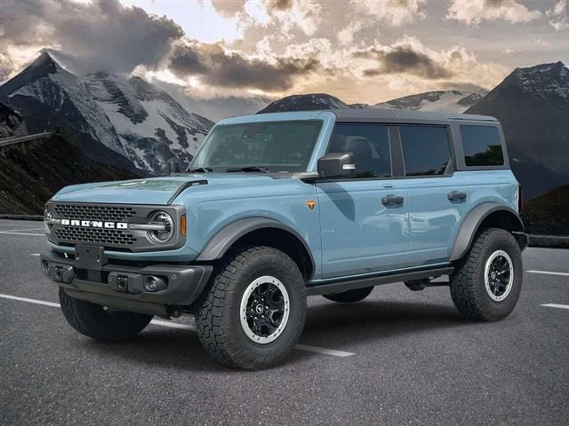 2023 Ford Bronco Badlands in Area 51 — front three-quarter view