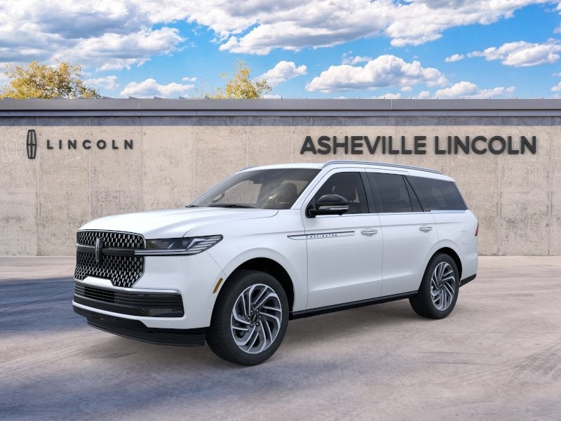 2026 Lincoln Navigator Reserve in Star White Metallic Tri-Coat — front three-quarter view