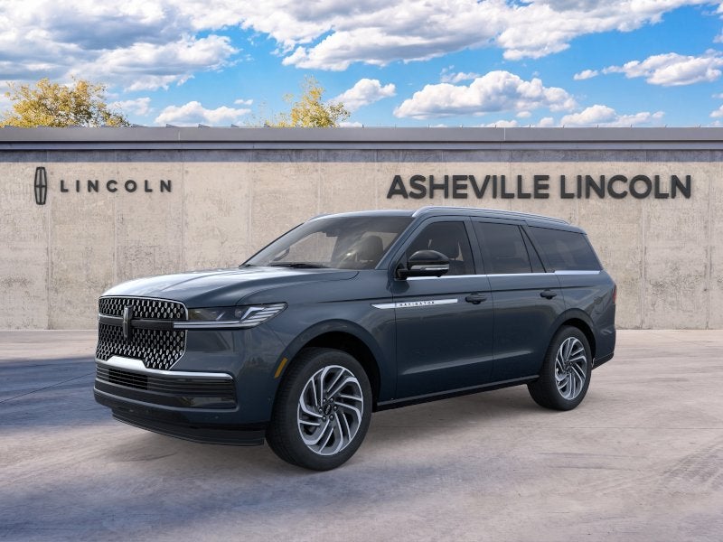 2026 Lincoln Navigator Reserve in Flight Blue Metallic Clearcoat — front three-quarter view