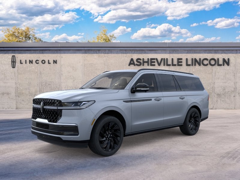 2026 Lincoln Navigator L Reserve in Gray Mist Metallic Tri-Coat — front three-quarter view